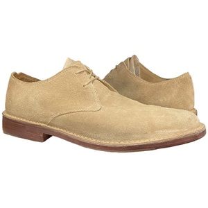 COLE HAAN Suede Oxfords Cream Color Leather Soles Size 11.5 M